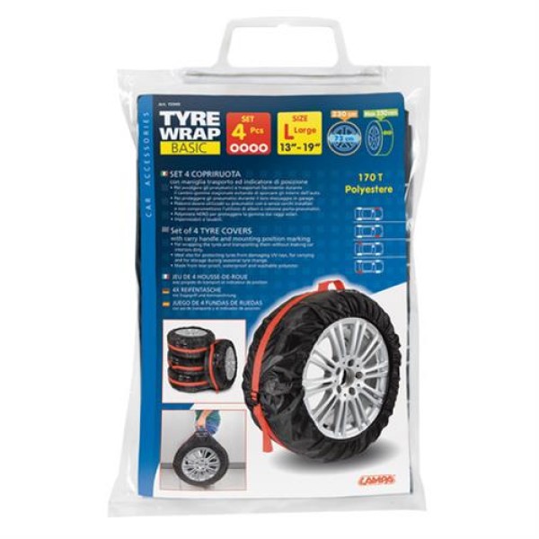 Lampa ΤΣΑΝΤΕΣ ΜΕΤΑΦΟΡΑΣ 4 ΕΛΑΣΤΙΚΩΝ TYRE WRAP BASIC (L) 13''-19''