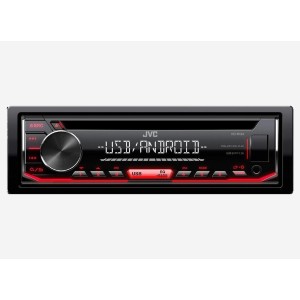JVC JVC RADIO CD MP3 USB AUX ΚΟΚΚΙΝΟ ΦΩΤΙΣΜΟ ΣΥΜΒΑΤΟ ΜΕ ANDROID
