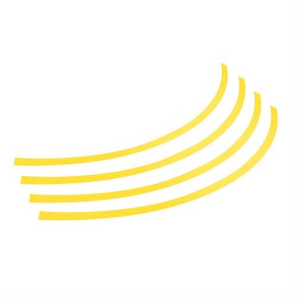 Lampa Διακοσμητικά Αυτοκόλλητα Ζάντας Πλαστικά - Κίτρινα 17''-18''-19'' -20"