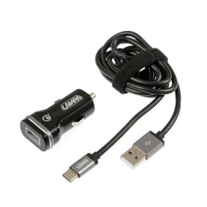 Lampa ΦΟΡΤΙΣΤΗΣ ΑΝΑΠΤΗΡΑ 12/24V ΜΕ 1 USB TYPE-C 3000mA ΚΑΛΩΔΙΟ 100cm ULTRA FAST CHARGER(LAPTOP/NOTEBOOK)