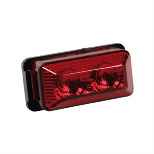Lampa Φως Φορτηγού 24V 2LED 70x35mm Κόκκινο