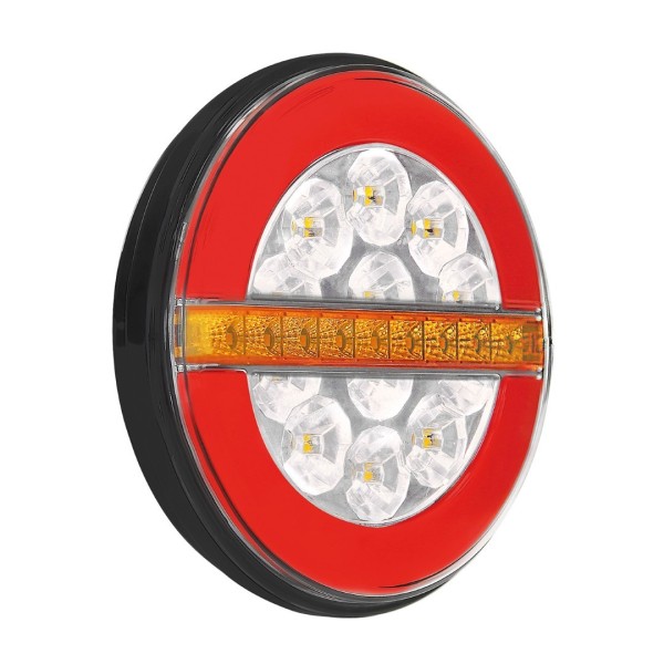 Lampa ΦΩΣ ΠΙΣΩ ΑΡΙΣΤΕΡΟ 12/24V DYNAMIC-O 140 mm ΜΕ 29 LED 3 ΧΡΗΣΕΙΣ ΘΕΣΕΩΣ/ΦΛΑΣ/STOP (ΚΟΚΚΙΝΟ/ΠΟΡΤΟΚΑΛΙ/ΛΕΥΚΟ) - 1 ΤΕΜ.