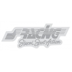 Simoni Racing ΑΥΤΟΚΟΛΛΗΤΟ ''SMALL STICKER WHITE'' 70x17mm 1ΤΕΜ.