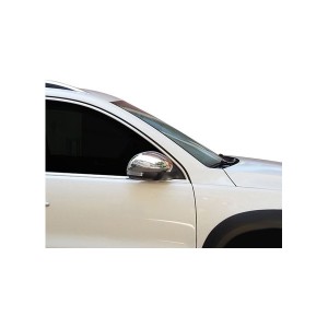 Omtec SEAT ALHAMBRA II MPV 2010+ / SKODA YETI / VW TIGUAN / SHARAN ΚΑΠΑΚΙΑ ΚΑΘΡΕΦΤΩΝ ΧΡΩΜΙΟΥ 2 ΤΕΜ. ΜΕΤΑΛΛΙΚΑ