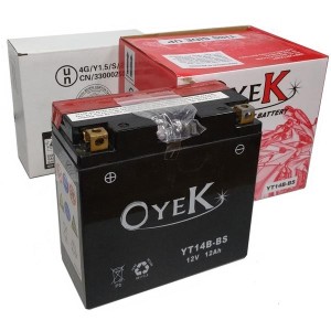 ΜΠΑΤΑΡΙΕΣ YT14B-BS (YT14B-4) OyeK (4) - (ΤΑΙ) - Mixeshop.gr