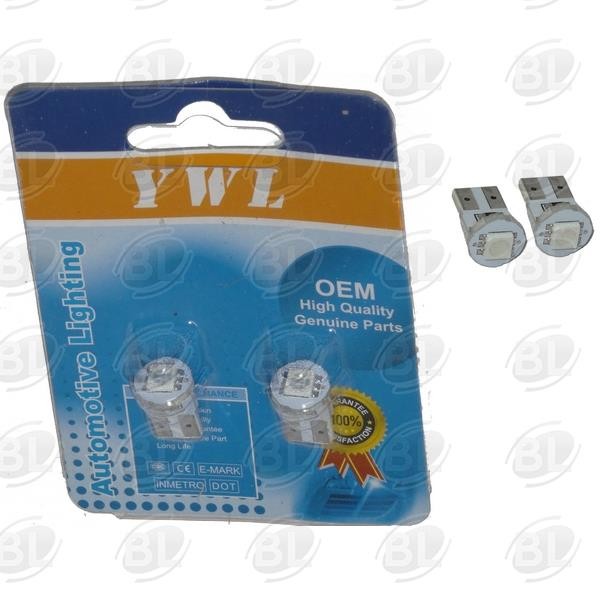 ΛΑΜΠΕΣ LED T10 ΑΚΑΛΥΚΕΣ 1LED ΜΠΛΕ  "YWL" (T10) - (ΤΑΙ) - Mixeshop.gr